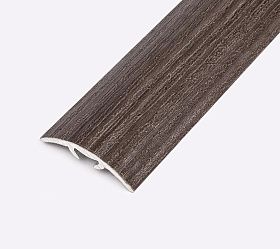 Порог (стык) Русский профиль  разноуровневый ламинированный с дюб, 30*1800 мм, Палисандр